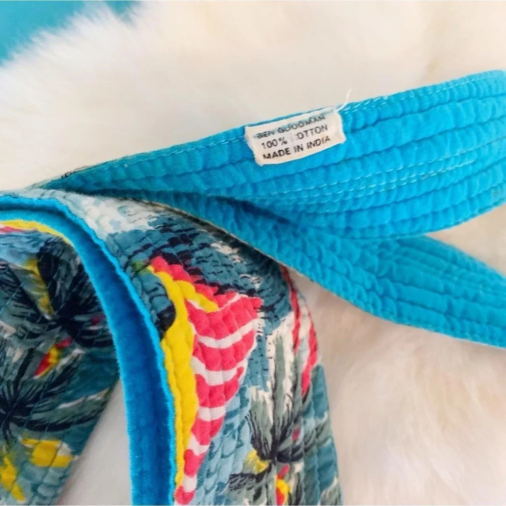 Vintage Quilted Sash Belt Coastal Boat